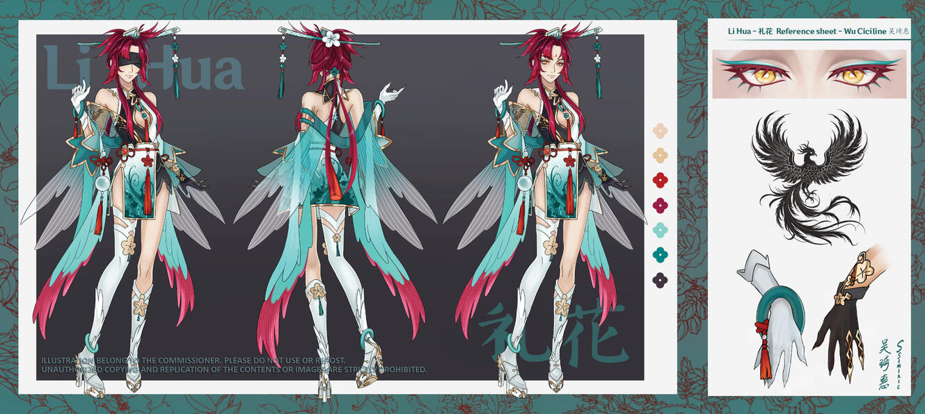 Li Hua Character Design - Commission DO NOT USE