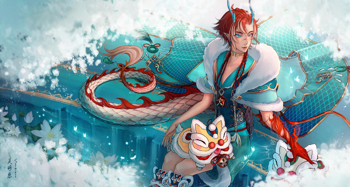 Língyún - Ethereal Serenity: Blossoms in Harmony